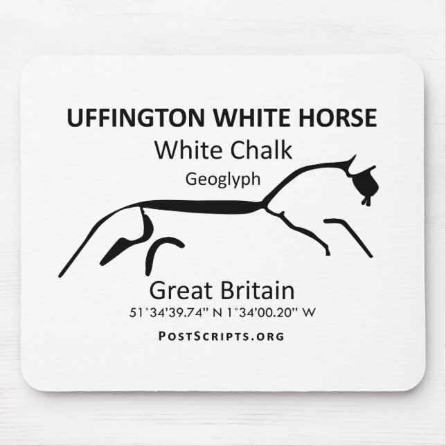 White Horse of Uffington Mouse Pad (Front)
