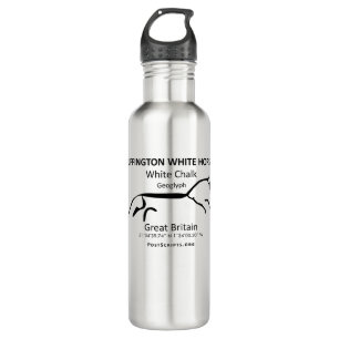 White Horse of Uffington Stainless Steel Water Bottle
