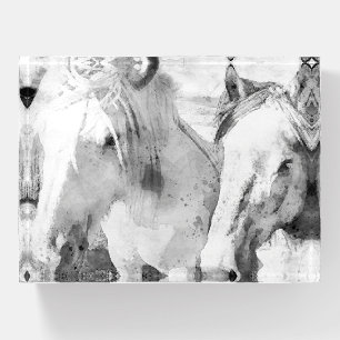 White Horse Paperweight