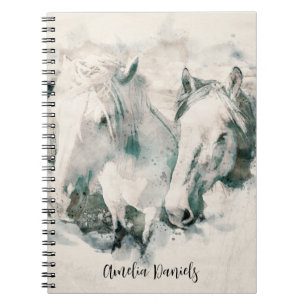 White Horse Personalized Notebook