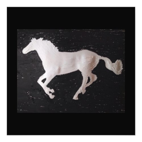 White Horse Photo Print