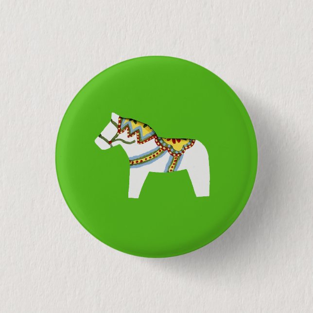 White Horse Pinback Button (Front)