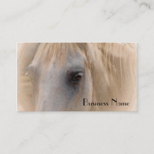 White Horse Portrait Business Card