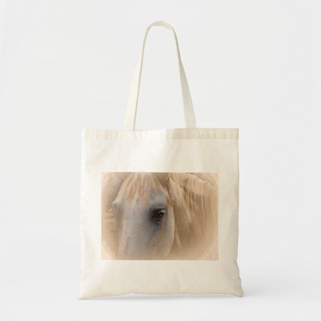 White Horse Portrait Tote Bag (Front)
