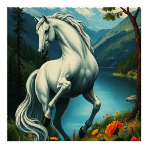WHITE HORSE POSTER