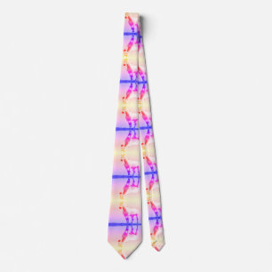 White Horse print Neck Tie