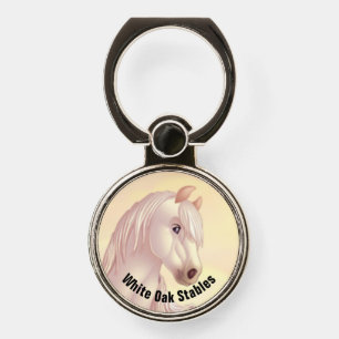 White Horse Promotional Phone Ring Stand
