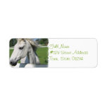 White Horse Return Address Label