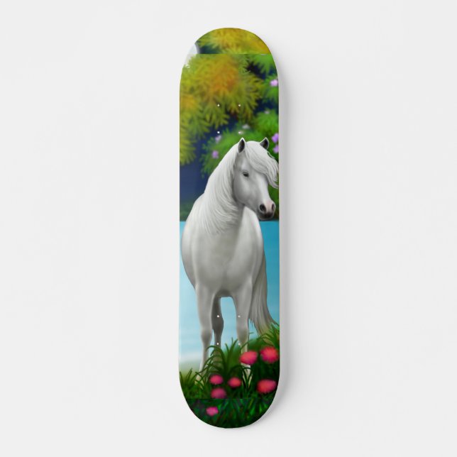 White Horse Skateboard Deck (Front)