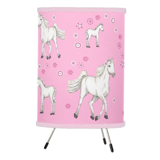 White Horse Tripod Lamp (Right)