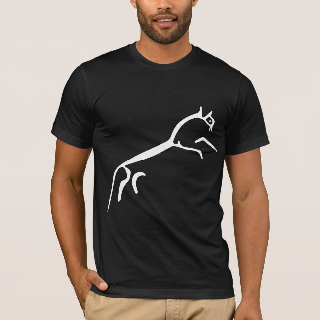 White Horse (Uffington Castle) - Customized T-Shirt (Front)
