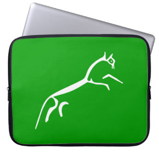 White Horse (Uffington Castle) - Grass Green Laptop Sleeve
