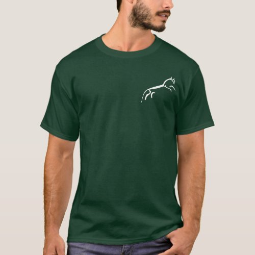 White Horse Uffington Castle _ Pocket Motif T_Shirt