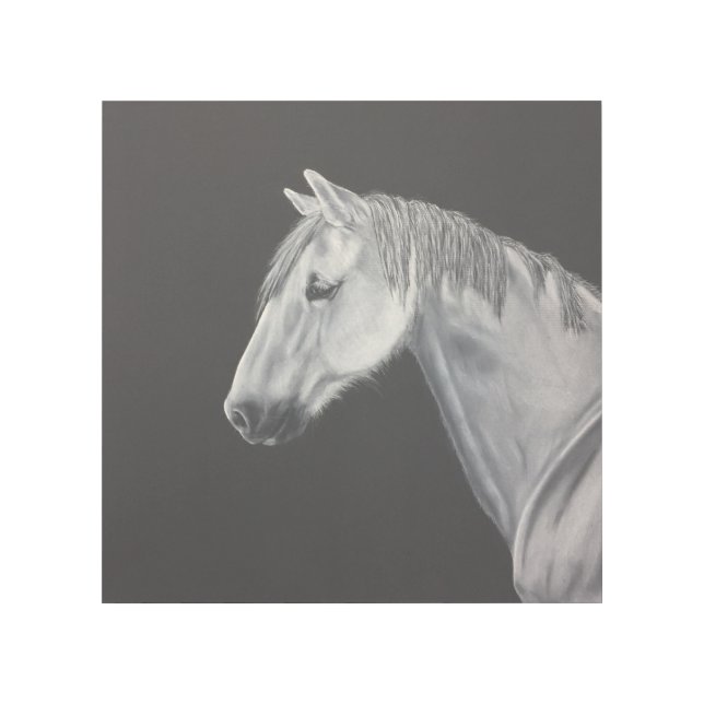 White Horse Wall Art  (Front)