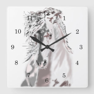 White Horse Wall Clock