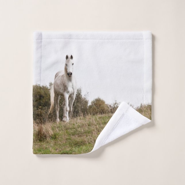 White horse wash cloth (Wash Cloth)