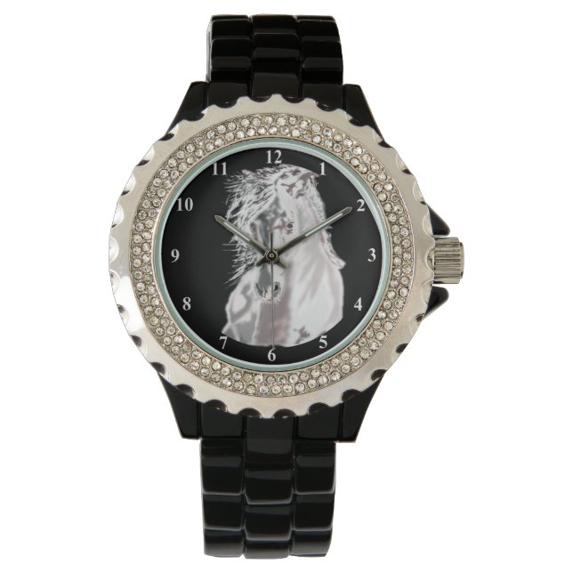 White Horse Watch - Choose Colors (Front)