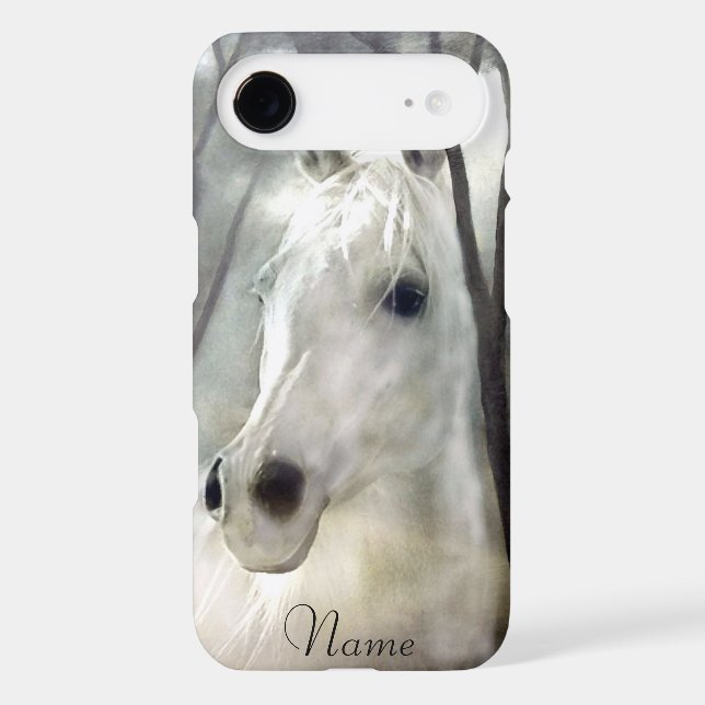 White Horse with Name Case-Mate Samsung Galaxy Case (Back)