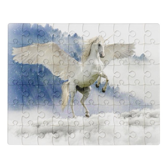 White Horse with Wings Jigsaw Puzzle (Puzzle Horizontal)