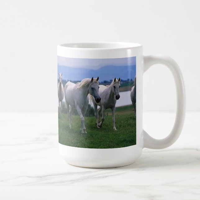White Horses Coffee Mug (Right)