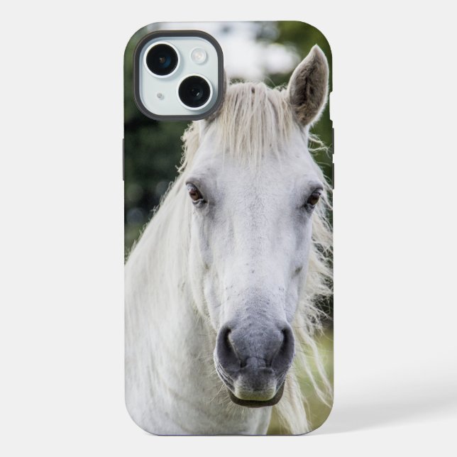 White Horse's Face Phone Case (Back)