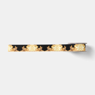 White Hot Flames Satin Ribbon