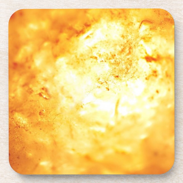 White Hot Lava Beverage Coaster (Front)