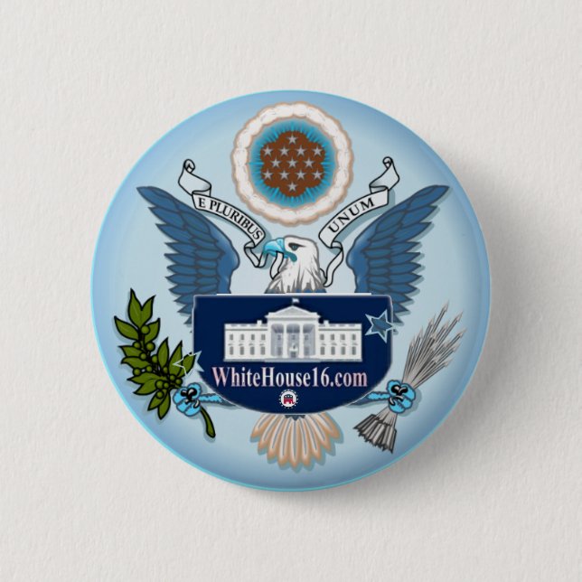 White House 2016 Great Seal Button (Front)