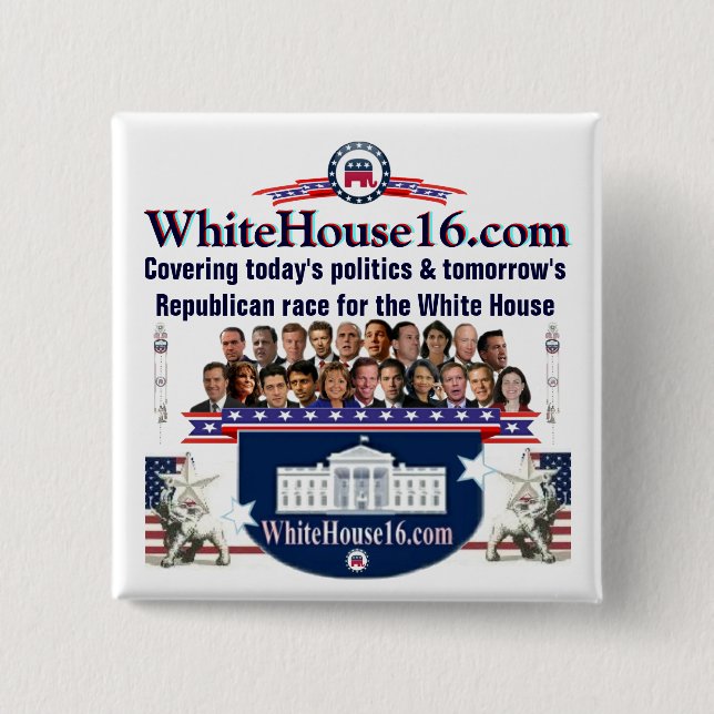 White House 2016 Republican Candidate Pin (Front)