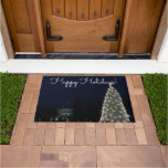 White House and National Tree Christmas Holiday DC Doormat