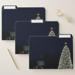 White House and National Tree Christmas Holiday DC File Folder
