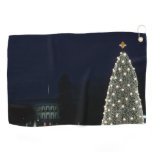 White House and National Tree Christmas Holiday DC Golf Towel