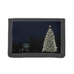 White House and National Tree Christmas Holiday DC Trifold Wallet