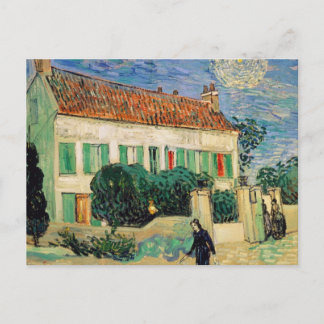 White house at night - Vincent van Gogh Postcard