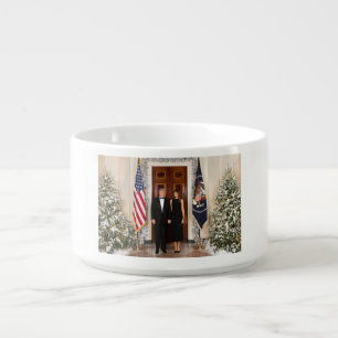 White House Christmas Donald Trump & Melania Bowl