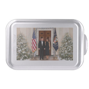 White House Christmas Donald Trump & Melania Cake Pan