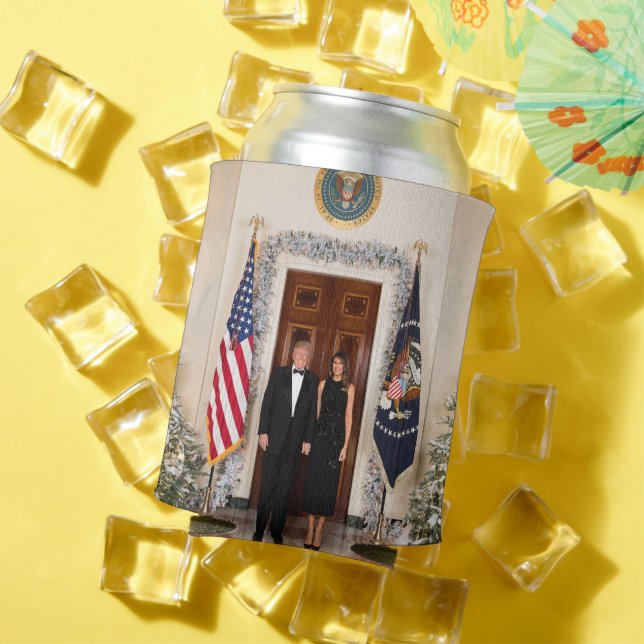 White House Christmas Donald Trump & Melania Can Cooler (In Situ Summer)