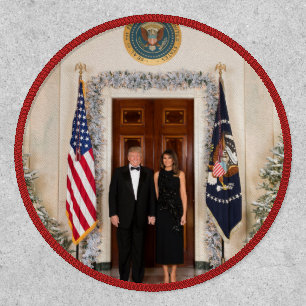 White House Christmas Donald Trump & Melania Patch