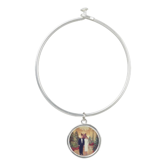 White House Christmas President Donald Trump  Bangle Bracelet (Front)