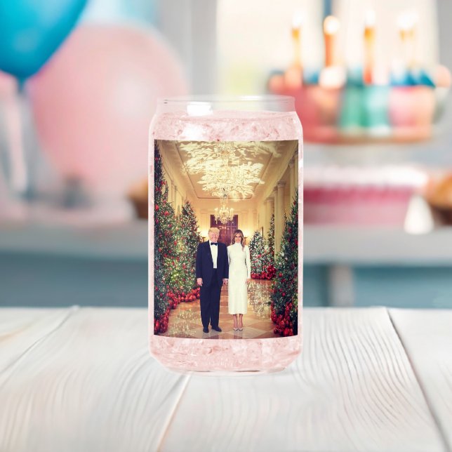 White House Christmas President Donald Trump  Can Glass (Insitu (Baby Shower))