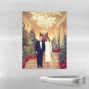 White House Christmas President Donald Trump  Magnetic Dry Erase Sheet