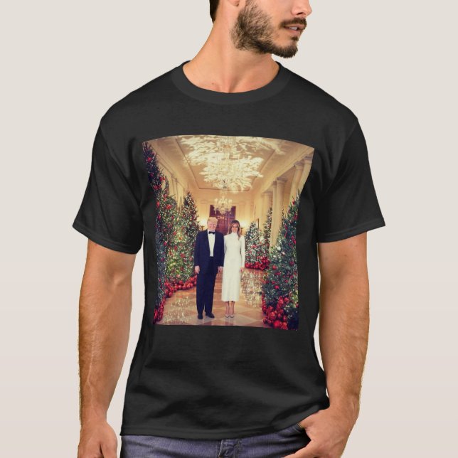 White House Christmas President Donald Trump  T-Shirt (Front)