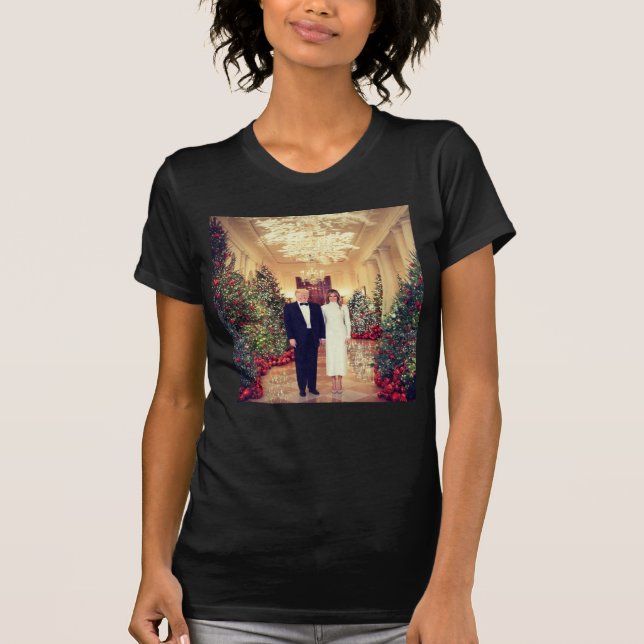 White House Christmas President Donald Trump  T-Shirt (Front)