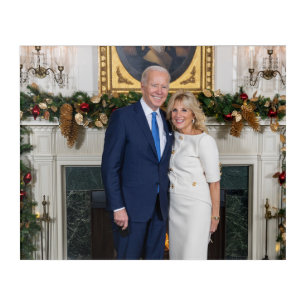 White House Christmas President Joe Biden Photo Acrylic Print