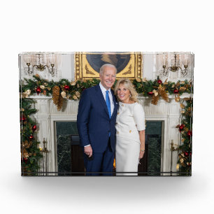 White House Christmas President Joe Biden Photo Block