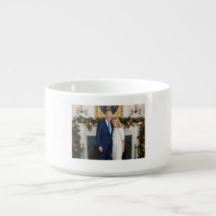White House Christmas President Joe Biden Photo Bowl