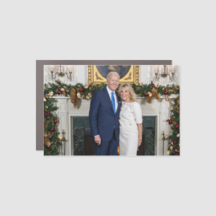 White House Christmas President Joe Biden Photo Car Magnet