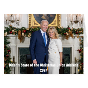 White House Christmas President Joe Biden Photo Card