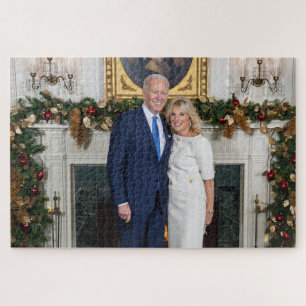White House Christmas President Joe Biden Photo Jigsaw Puzzle