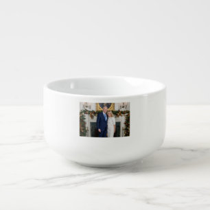 White House Christmas President Joe Biden Photo Soup Mug